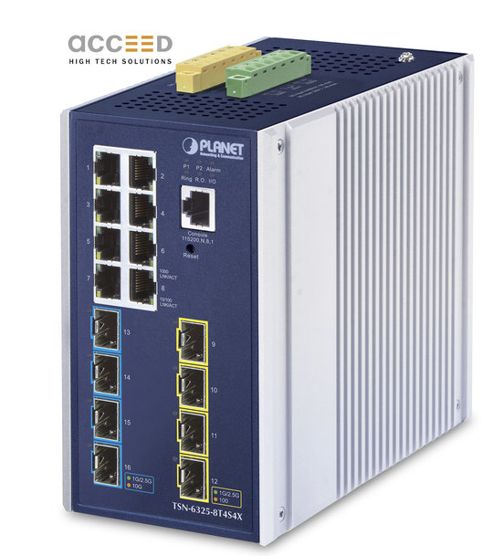 Acceed introduces L3 TSN switch (SFP/RJ45) for real time automation